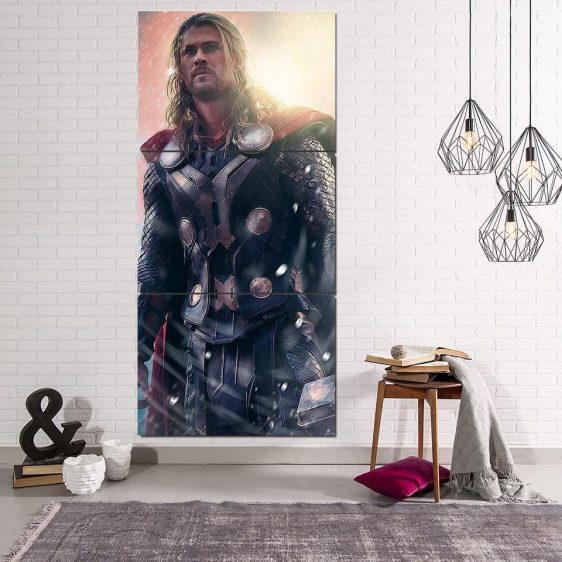 Thor Real Super Cool Serious Portrait 3pcs Canvas Vertical ...