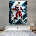 Captain Marvel Electrifying Vertical 1pc Wall Art Canvas Print