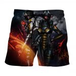 Mass Effect Cerberus Army Battle Armor Game Beach Shorts
