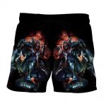 League of Legends Zed the Master of Shadow Character Print Shorts