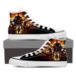 Mass Effect Main Characters Cartoon Canvas High-Top Shoes