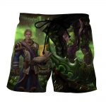 World of Warcraft Mage Illidan Artwork Cool Game Shorts