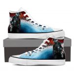 Mass Effect Captain Shepard Full Amor Canvas High-Top Shoes
