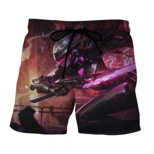 League of Legends Fiora the Heroic Moba Champion Purple Summer Shorts - Superheroes Gears