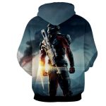 Mass Effect Captain Assault Rifle Laser Blade Cool Hoodie - Superheroes Gears
