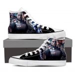 Mass Effect Captain Shepard Portrait Canvas High-Top Shoes