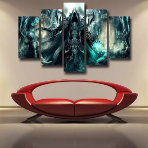 Diablo 3 Reaper of Soul Mathael Death Angel Cool 5pc Wall Art Prints - Superheroes Gears