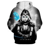 League of Legends Ashe Black Archer Dope 3D Printed Hoodie - Superheroes Gears