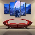Mass Effect Andromeda Planet Alien Concept 5pc Wall Art Canvas Prints - Superheroes Gears