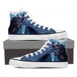 World of Warcraft Frozen Throne Arthas Canvas High-Top Sneakers