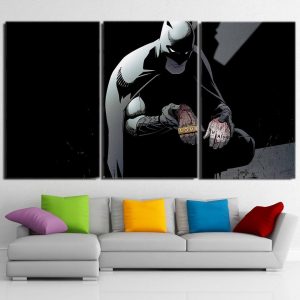 Batman The Black Mask Sorrow With People 3pcs Canvas Horizontal - Superheroes Gears