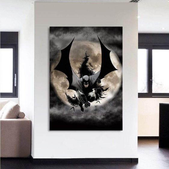 Batman The Dark Knight Ready To Save Full Print 1pc Wall Art Canvas - Superheroes Gears