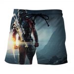 Mass Effect Captain Assault Rifle Laser Blade Awesome Shorts - Superheroes Gears