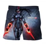 Mass Effect Captain Shepard Dual Laser Blades Trend Shorts