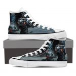 Mass Effect Cerberus Army Fan Art Canvas High-Top Shoes