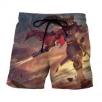 League of Legends High Noon Yasuo Swordsman Pastel Summer Shorts