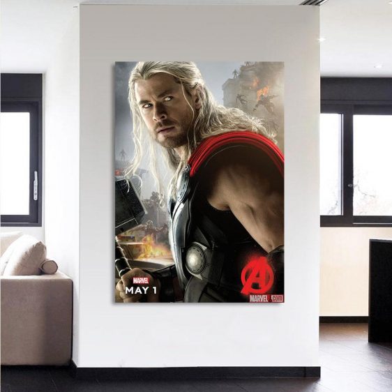 Marvel The Avengers Thor Portrait Unique 1pcs Canvas Print - Superheroes Gears
