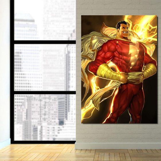 DC Comics Shazam Golden Vertical 1pc Wall Art Canvas Print