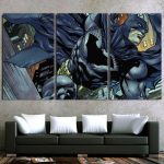 Cartoonized Batman Superhero Cool 3pcs Canvas Horizontal Style - Superheroes Gears
