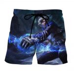 League of Legends Frosted Ezreal Cool Design 3D Printed Summer Shorts