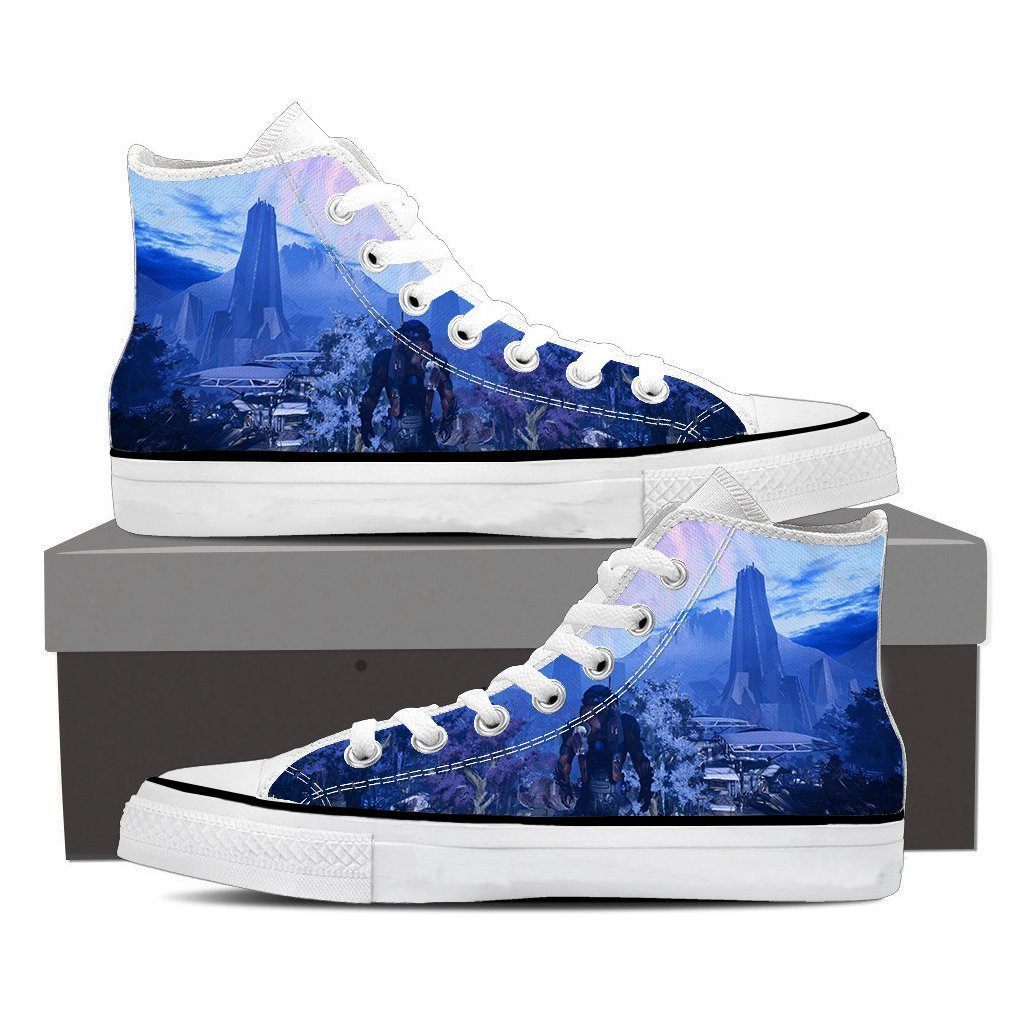 Mass Effect Andromeda Planet Alien Canvas High-Top Shoes - Superheroes ...