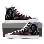 Mass Effect Tali Zorah Mask Portrait Canvas High-Top Sneakers