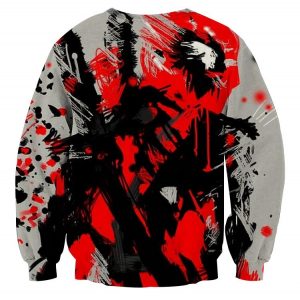Deadpool Abstract Painting Design Stylish Winter Sweatshirt - Superheroes Gears