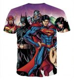 Justice League Comics Heroes Dope Team 3D Print T-Shirt - Superheroes Gears