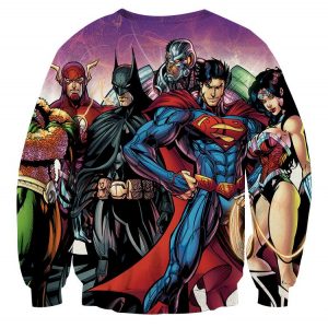 Justice League DC Comics Heroes Dope Team Cool Sweatshirt - Superheroes Gears
