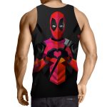Hilarious Deadpool Love Icon Modern Design 3D Print Tank Top - Superheroes Gears