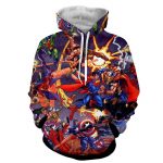 Justice League Fighting The Avengers Scene Full Print Awesome Hoodie - Superheroes Gears