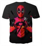 Hilarious Deadpool Love Icon Modern Design 3D Print T-shirt - Superheroes Gears