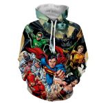 Justice League Superheroes Cool Team Art 3D Printed Hoodie - Superheroes Gears