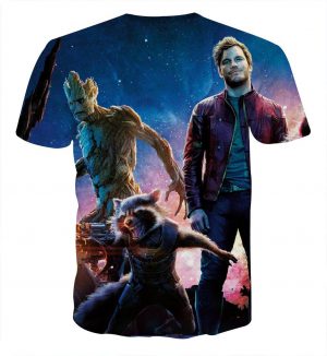 Guardians of the Galaxy Star-Lord Rocket Cool Team Design T-shirt - Superheroes Gears