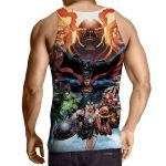 Justice League DC Comics Superheroes Team Awesome 3D Print  Tank Top - Superheroes Gears