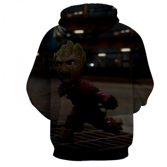 Guardians of the Galaxy Angry Baby Groot 3D Print Design Hoodie - Superheroes Gears