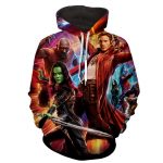Guardians of the Galaxy Star-Lord Gamora Perfect Team Cool Hoodie - Superheroes Gears