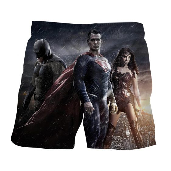 Batman VS Superman Dawn Of Justice Trinity 3D Print Shorts - Superheroes Gears