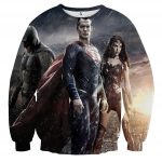 Batman VS Superman Dawn Of Justice Trinity 3D Print Sweatshirt - Superheroes Gears