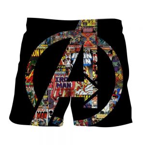 Marvel The Avengers Symbol Iron Man Unique Style Shorts - Superheroes Gears