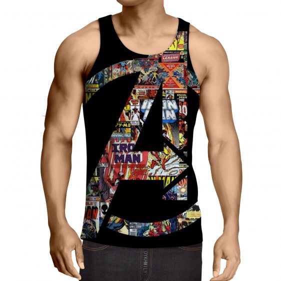 Marvel The Avengers Symbol Iron Man Unique Style Tank Top - Superheroes Gears