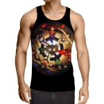Justice League Superheroes Justice Symbol 3D Printed Tank Top - Superheroes Gears