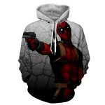 Deadly Deadpool Shooting Scene Dope Style Full Print Hoodie - Superheroes Gears