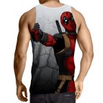 Deadly Deadpool Shooting Scene Dope Style Full Print Tank Top - Superheroes Gears