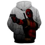 Deadly Deadpool Shooting Scene Dope Style Full Print Hoodie - Superheroes Gears