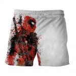 Deadpool Impressive Abstract Painting Design 3D Print Short - Superheroes Gears