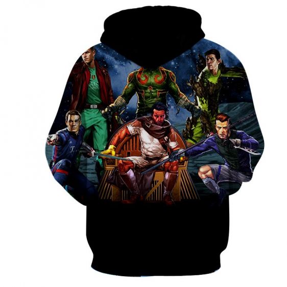 Guardians of the Galaxy Parody Football Stars Style Funny Hoodie - Superheroes Gears
