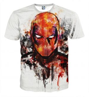 Deadpool Marvel Unique Style Fan Art Portrait Awesome T-shirt - Superheroes Gears