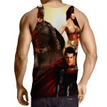 Justice League Perfect Trinity Dope Design Full Print Tank Top - Superheroes Gears