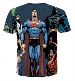 Justice League Superheroes Team Up Full Print T-Shirt - Superheroes Gears
